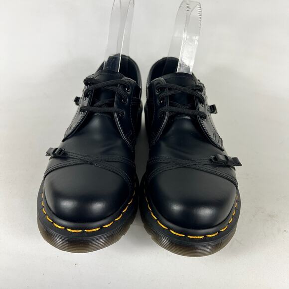 Dr. Martens 1461 Bow Oxford Women's 6 Black Smooth Leather Lace Up Comfort Shoes - Picture 4 of 10